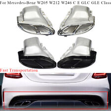 For Mercedes-Benz W205 W212 W246 C E GLC GLE Class Exhaust Muffler End Tail Pipe picture