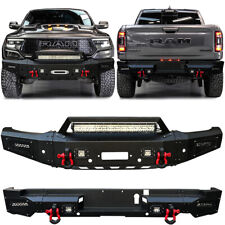 Vijay For 2021-2023 Dodge Ram 1500 TRX Front or Rear Bumper w/D-rings and Lights picture