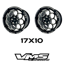 VMS RACING MODULO DRAG RACE RIMS WHEELS REAR 17X10 FOR 08-14 CADILLAC CTS-V picture