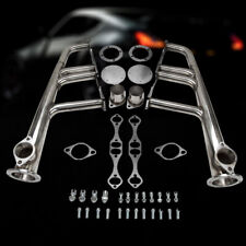 FOR SBC 265-400 V-8 CHEVY,HOT ROD,STREET,RAT STAINLESS STEEL LAKE STYLE HEADERS picture