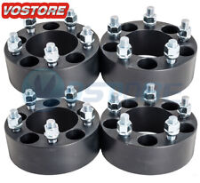 (4) 2 inch 5x4.5 Black Wheel Spacers Adapters fits Ford Mustang Ranger Explorer picture