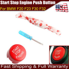 Red Start Stop Engine Push Button Cover Trim For BMW F20 F23 F30 F32 F10 F12 F4* picture