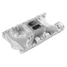 For Small Block Ford Windsor V8 5.8L 351W Satin Aluminum Carb Intake Manifold picture