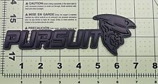 Satin Black Pursuit Front Grill Badge picture