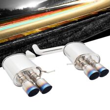 Megan Supremo ABE Exhaust System Titanium Blue Tips For 11-16 BMW 535i F10 picture