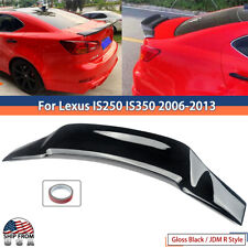 For Lexus IS250 IS350 IS-F 2006-13 JDM R Style High Kick Rear Trunk Spoiler Wing picture