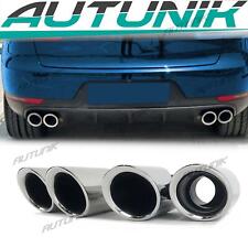 Chrome Exhaust Tips Tailpipe for Porsche Macan Base 2015-2018 picture