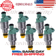 6x OEM Bosch Fuel Injectors for 1992-1995 BMW 325is 2.5L I6 0280150415 picture
