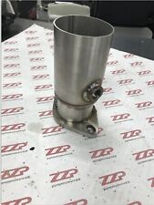 3” Exhaust Pipe Reducer 2.5” 2 Bolt exit Flange Stainless Steel W/ O2 Bung picture