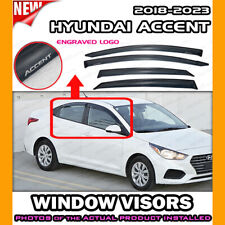 WINDOW VISORS for 2018 → 2023 Hyundai Accent / DEFLECTOR RAIN GUARD VENT SHADE picture