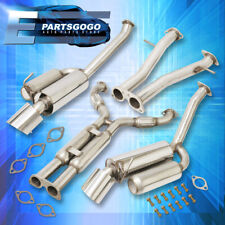 For 09-20 Nissan 370Z Z34 Steel Dual Cat Back Exhaust System + 4.5