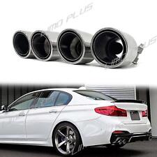 Dual Exhaust Tips Chrome for BMW G30 525i 528i 530i M-Sport 2017-2023 picture