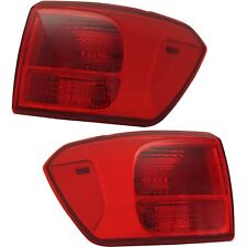 Tail Light Set For 2016-2018 Kia Sedona Left and Right Outer Red Lens Halogen picture