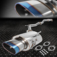 CAT BACK EXHAUST OVAL BURNT TIP MUFFLER FOR 02-06 NISSAN ALTIMA 2.5L 4CYL QR25DE picture