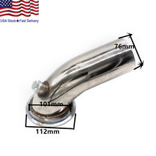 US 3'' Stainless Downpipe Elbow V-band Adapter Clamp Fit For Turbo HY35 HX HE351 picture