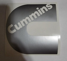 Metallic Silver Cummins Decal Sticker 4