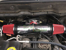 Chrome Red Dual Head Air Intake Set For 2002-2007 Dodge Ram 1500 4.7L V8 picture
