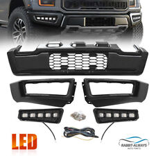 Front Bumper For 2009-2014 F150 F-150 Raptor Style Steel W/ LED Fog Light Set picture