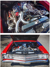 PERFORMANCE Twin Turbo Kit For 63-67 Chevrolet Chevelle Nova SBC V8 picture