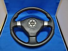 Nissan SKYLINE GT-R BCNR33 R33 MOMO Steering Wheel Late Model Black Red Leather picture