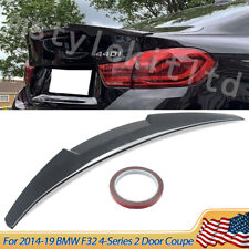 Rear Trunk Lip Spoiler M4 Style For 13-20 BMW F32 4-Series Coupe Carbon Fiber picture