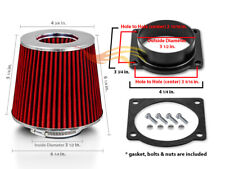 Mass Air Flow Sensor Intake Adapter + RED Filter For 90-97 Aerostar 4.0L V6 picture