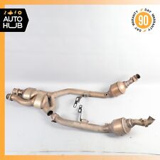 Mercedes W220 S55 AMG Left & Right Side Exhaust Downpipe Resonator Set of 2 OEM picture