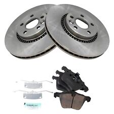 For Volvo S60 Cross Country 16-18 TRQ Front Disc Brake Kit w Ceramic Pads picture