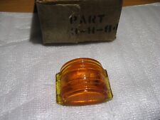 VINTAGE LS 306A GLASS AMBER SIDE MARKER LIGHT CLEARANCE LAMP LENS NOS picture