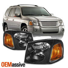 [OE Style]For 2002-2009 GMC Envoy XL XUV SUV Black Bezel Headlight Lamp Assembly picture