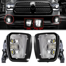 Fits Dodge Ram 1500 4th Gen 2013-2018 LED Driving Fog Lights DRL Front Bumper picture