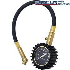 Air Tire Pressure Gauge High Accuracy Extended Hose Up to 100 PSI Glow Dial picture