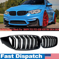 Front Kidney Grill Grille For BMW M4 F32 F33 F36 420i 428i 430i 435i Gloss Black picture