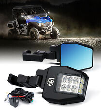 Pair UTV Side Rear View Mirrors w/ Light for Polaris  RZR S900 XP 1000 CAN-AM X3 picture