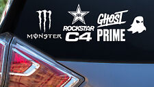 Monster Rockstar C4 Ghost PRIME Energy Drink Vinyl Sticker Decals picture