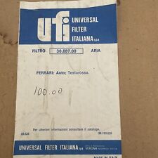 Testarossa Air Filter Universal filter Italy part number 30. 887. 00 picture