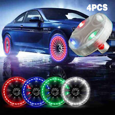 4x Neon LED Flash Solar Wheel Tire Tyre Valve Cap Light for Car Motorcycle Decor picture