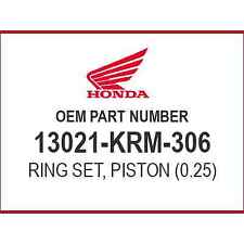 Honda RING SET (0.25) 13021-KRM-306 OEM NEW picture