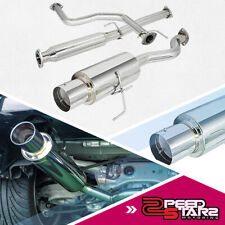 FOR CIVIC 2/4 EJ STAINLESS CATBACK EXHAUST MUFFLER 4.5