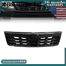 For SUBARU Forester 2009-2013 Full Gloss Black Front Bumper Upper Grill Grille picture