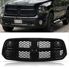 For 2013-2018 Dodge Ram 1500 Front Bumper Upper Glossy Black Grille Replace picture