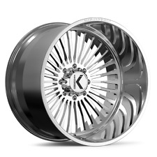 24x14 KG1 Forged KF051 Vegas Polished Wheels 6x5.5 (-76mm) Set of 4 picture
