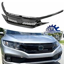 For 2019 2020 2021 Honda Civic Coupe Sedan Front Mesh Grill Type R Glossy Black picture