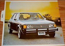 ★★1978 PLYMOUTH HORIZON ORIGINAL PHOTO DEALER ONLY INFORMATION PICTURE 78 picture