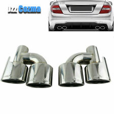 2.5'' Engraved AMG Dual Exhaust Tip for MERCEDES Benz C-Class C300 C350 W204 211 picture