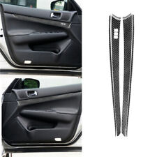 For 2010-2013 Infiniti G37 Sedan Carbon Fiber Front Door Panel Cover Trim 6Pcs picture