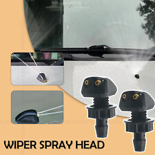 2pcs Universal Car Dual Holes Windshield Washer Nozzle Wiper Water Spray Jet Kit picture