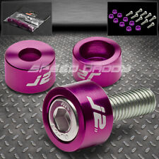 J2 ALUMINUM JDM HEADER MANIFOLD CUP WASHER+BOLT KIT FOR ACCORD CG PRELUDE PURPLE picture