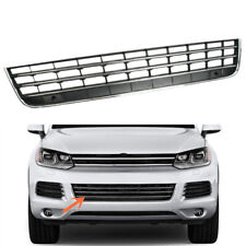 Front Bumper Lower Grill Grille Black Chrome Air Intake Fit For VW Touareg 11-14 picture