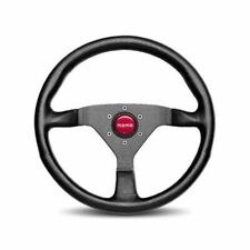 MOMO Steering Wheel MONTE CARLO Black Leather with Red Stitching 350mm MCL35BK3B picture